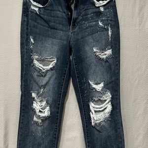 Judy Blue Distressed Blue Jeans
